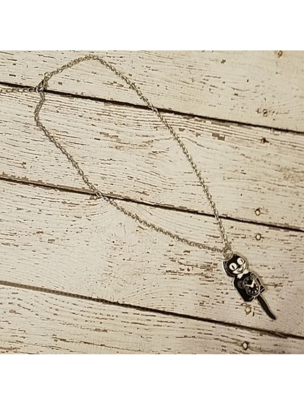 black kit-cat klock cat necklace - Picture 4 of 6